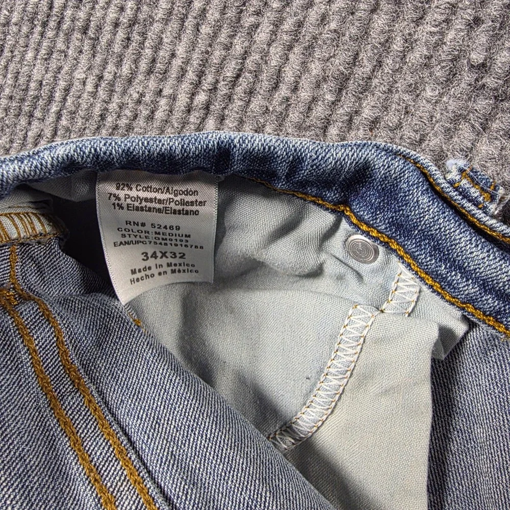 George Mens Bootcut Jeans Medium Wash Denim Stretch 34x32 GM0103